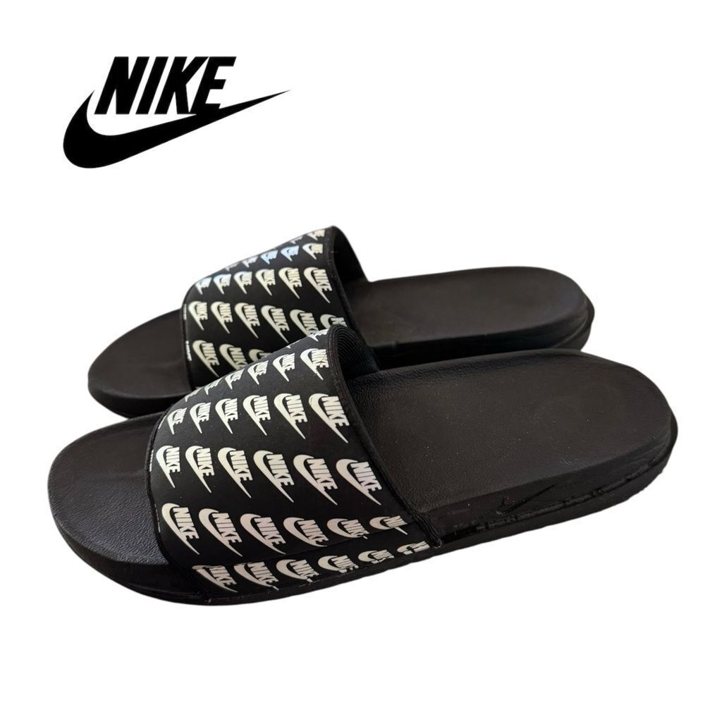 Nike Women's Offcourt Slide Black/White/Silver CZ4231-001 Sandals Slippers 9